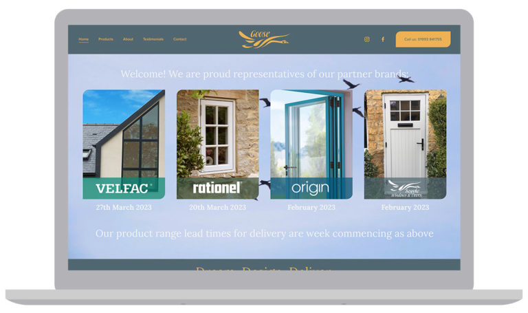 Goose Joinery’s website redesign